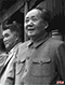 1969年10月1日毛主席在天安门城楼参国庆20年庆祝活动